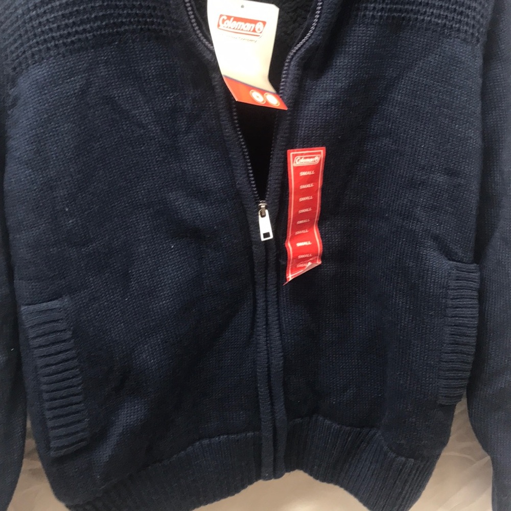 Sherpa Lined Sweater Jacket - Picture 2 of 6